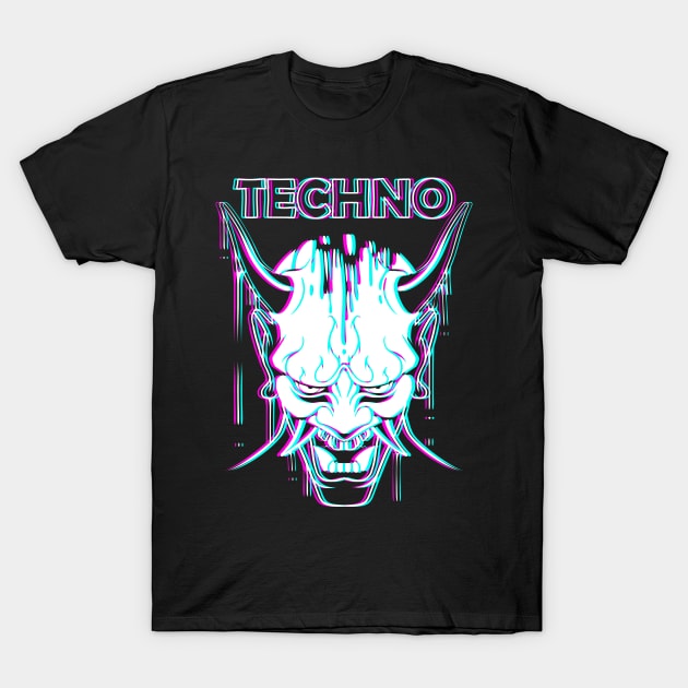 Techno Demon T-Shirt by albertocubatas